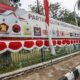 Spanduk sosialisasi nomor urut partai politik terpampang di ruang publik. IST