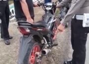 Satlantas Polres Sijunjung Kandangkan Belasan Sepeda Motor