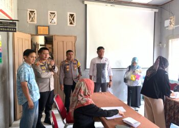 Perdana, Kapolres Dharmasraya Kunjungi Kantor KPU