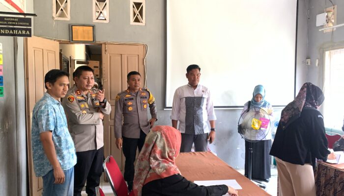 Perdana, Kapolres Dharmasraya Kunjungi Kantor KPU