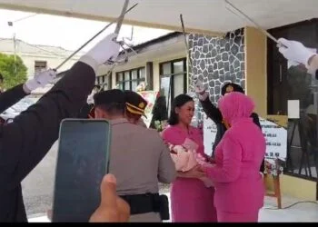 Suasana Pisah Sambut Kapolres Pariaman Kota