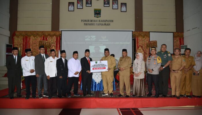 Disdikbud Padang Pariaman Donasikan Rp381 Juta Lebih untuk Palestina