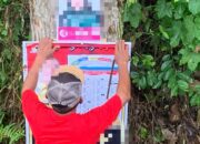 Panwascam Kupitan Tertibkan Ratusan APK Caleg