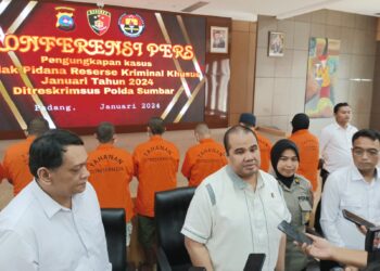 Sepanjang Januari 2024, 30 Tersangka Kasus Tindak Pidana Khusus Digulung Polda Sumbar