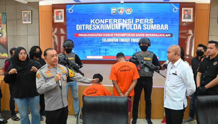 Polda Sumbar Tumpas Komplotan Rampok Sadis Spesialis Pedagang Emas Lintas Provinsi