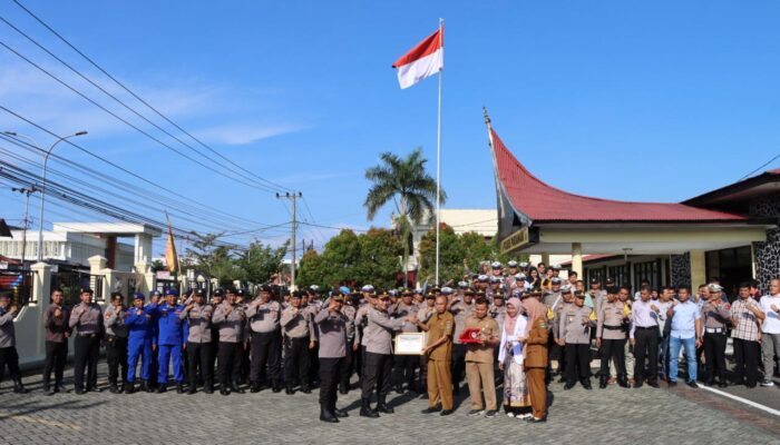 133 Personel Donorkan Darah, Polres Pariaman Terima Penghargaan Kemanusiaan