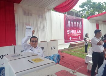 Simulasi Pemilu KPU Sukses, Pj Wali Kota Sempat Bertanya Kehadiran Komisioner Bawaslu Payakumbuh