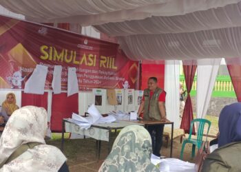 KPU Tanah Datar Gelar Simulasi Penghitungan Suara