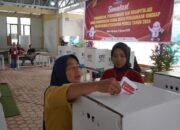 Edukasi Tata Cara Pemungutan dan Penghitungan Suara, KPU Sijunjung Gelar Simulasi