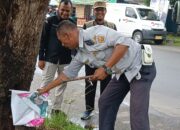 Bawaslu Kota Pariaman Tertibkan APK yang Langgar Aturan