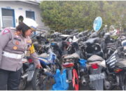 Satlantas Pariaman Sita Puluhan Sepeda Motor Berknalpot Brong