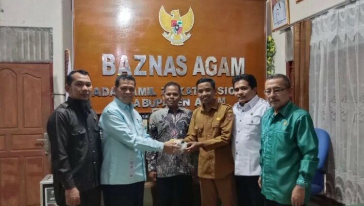 Selama 2023 lalu, Badan Amil Zakat Nasional (Baznas) Kabupaten Agam menyalurkan Rp8,7 miliar zakat, infak dan sedekah bagi mustahik atau orang membutuhkan. IST