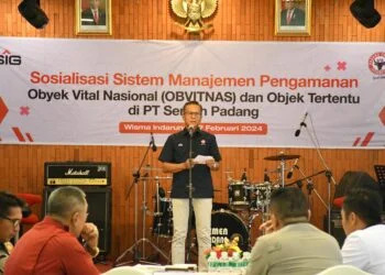 Tingkatkan Sinergi Semua Elemen, Semen Padang Gelar Sosialisasi Sistem Manajemen Pengamanan Obvitnas