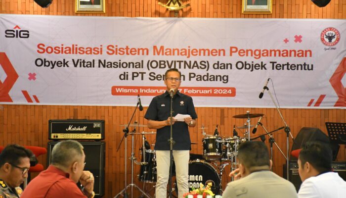 Tingkatkan Sinergi Semua Elemen, Semen Padang Gelar Sosialisasi Sistem Manajemen Pengamanan Obvitnas