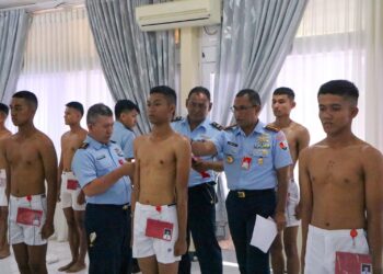 Danlanud SUT Pimpin  Pantukhirda Tamtama TNI AU Gelombang I Tahun 2024