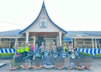 Resahkan Pengguna Jalan, Satlantas Polres Agam Bubarkan Balap Liar