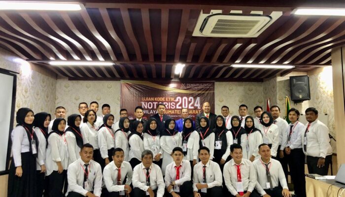 Gelar Ujian Kode Etik Notaris, Ketua PW INI Sumbar: Jaga Integritas dan Profesionalisme