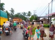 Batang Saman Meluap, Kendaraan Tidak Bisa Dilewati dan Pemukiman Warga Terendam Banjir