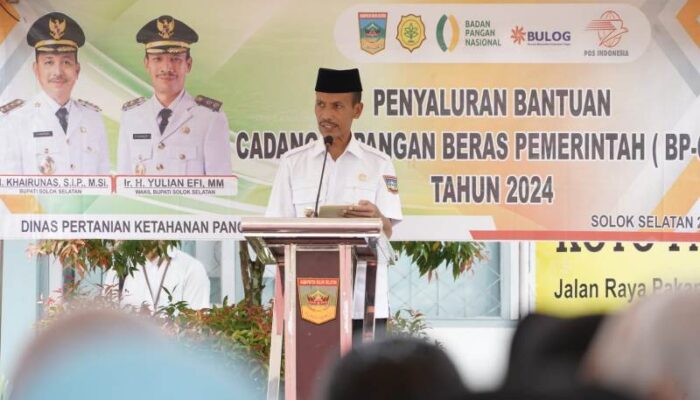 2.286 KPM di KPGD Terima Bantuan Pangan Nasional, Wabup Solok Selatan Tegaskan Evaluasi Data Ekonomi Masyarakat