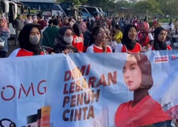 Demi Lebaran Penuh Cinta, Brand OMG Membagikan 14.000 Tiket Mudik Gratis