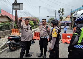 One Way Hari Pertama, Kapolres Imbau Masyarakat untuk Tidak Lawan Arus