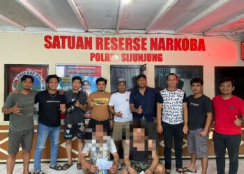 Dua Orang Terduga Pemakai dan Pengedar Narkotika Ditangkap di Sijunjung