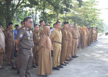 Harapan Bupati Suhatri Bur Saat Apel Gabungan Setelah Lebaran