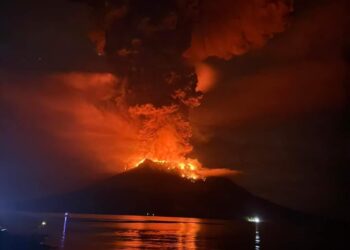 Dampak Erupsi Gunung Api Ruang Meluas, Upaya Penanganan Darurat Terus Dimaksimalkan