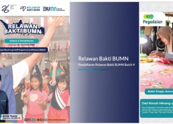 Dari Ranah Minang untuk Indonesia, Pegadaian Bersama Kementerian BUMN Kembali Buka Relawan Bakti BUMN Batch V