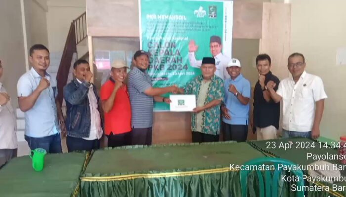 Tokoh Potensial Koto Nan Ompek, Daftarkan Diri Sebagai Calon Walikota Payakumbuh ke PKB