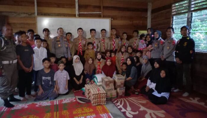 Giat Bantuan Sosial, Satbinmas Polres Sijunjung Kunjungi Panti Asuhan