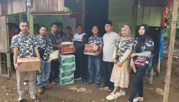 Bapera Pasaman Barat Salurkan Bantuan Sembako Korban Banjir Sinuruik