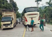 Truk VS Bus Sembodo Laga Kambing, Tiga Orang Luka Ringan, Satu Luka Berat