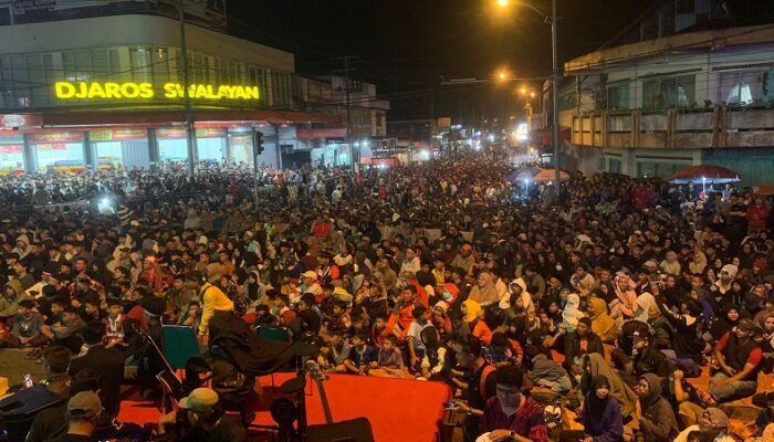 Euforia Warga Padang Panjang Nobar Timnas Indonesia U-23