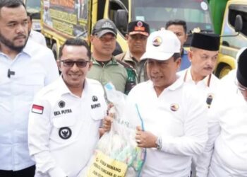 Bawa 9 Ribu Paket, Gebu Minang Sampaikan Duka Cita untuk Korban Bencana