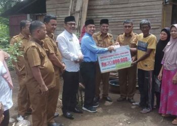 Nagari Lareh Nan Panjang Selatan bersama BAZNAS Kabupaten Padang Pariaman Laksanakan Program RTLH
