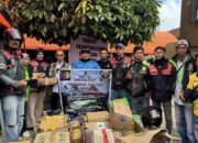 Penyintas Banjir di Bukit Batabuah Terima Bantuan Dari Paguyuban Ojol Bukittinggi