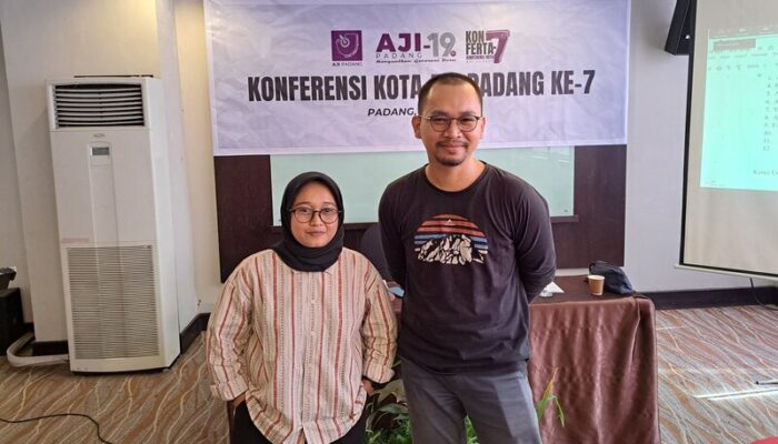 Novia Harlina-Fuadi Zikri Terpilih Jadi Ketua dan Sekretaris AJI Padang 2024-2027