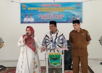 HIMPAUDI Kabupaten Padang Pariaman gelar Halalbihalal di Masjid Raya Kantor Bupati, Parit Malintang, Selasa (7/5). ALDI