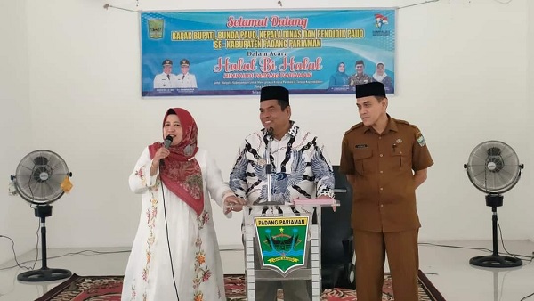 HIMPAUDI Kabupaten Padang Pariaman gelar Halalbihalal di Masjid Raya Kantor Bupati, Parit Malintang, Selasa (7/5). ALDI