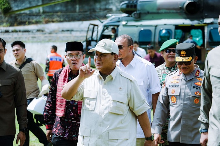 Prabowo Subianto Presiden terpilih saat berkunjung ke Sumbar beberapa waktu lalu. IST/DOK