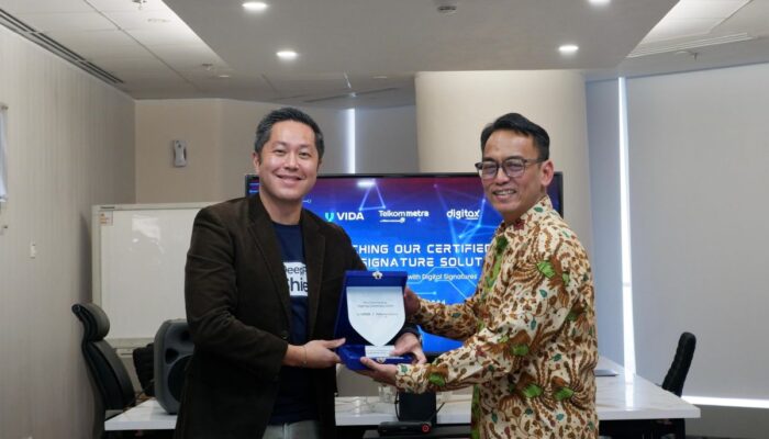 TelkomMetra dan VIDA Kerja Sama Bangun Keamanan Penerbitan dan Penggunaan Tanda Tangan Digital