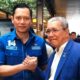 Ketua DPC Demokrat Tanah Datar Nurhamdi Zahari bersama Ketum AHY