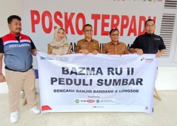 BAZMA PT KPI Unit Dumai Berikan Bantuan Senilai Rp120 Juta Lebih untuk Korban Bencana di Tanah Datar