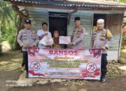Polres Pasbar Salurkan Bantuan Sosial Sambut Hari Bhayangkara ke-78