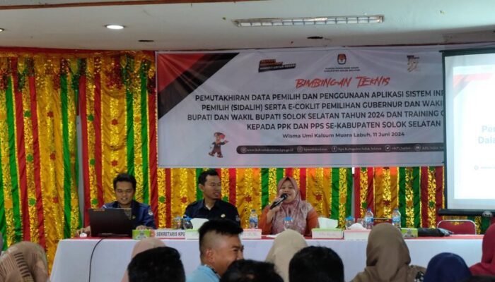 KPU Solok Selatan Umumkan Syarat dan Ketentuan Perekrutan Pantarlih