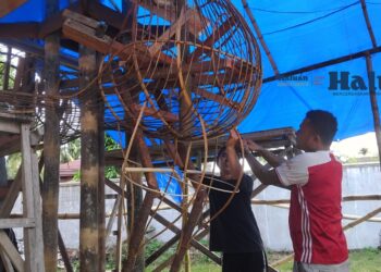 Pembuatan Tabuik Gadang Subarang Rampung 60 Persen