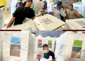 Surat Suara PSU DPD RI Sudah di Gudang KPU Pasbar 