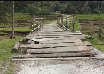 Jembatan Sementara Mulai Rusak, Masyarakat Tanjung Alam Meminta Keseriusan Bupati Eka Putra