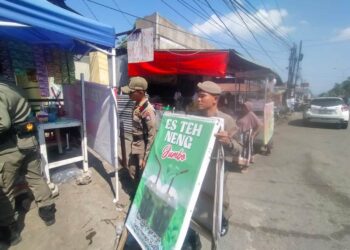 Bandel, PKL  di Depan UPI Ditertibkan